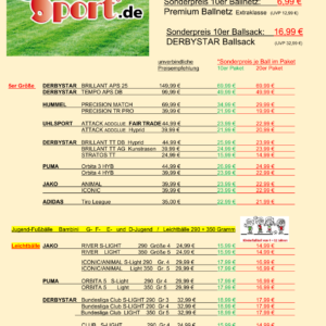 Trainingsball Angebot